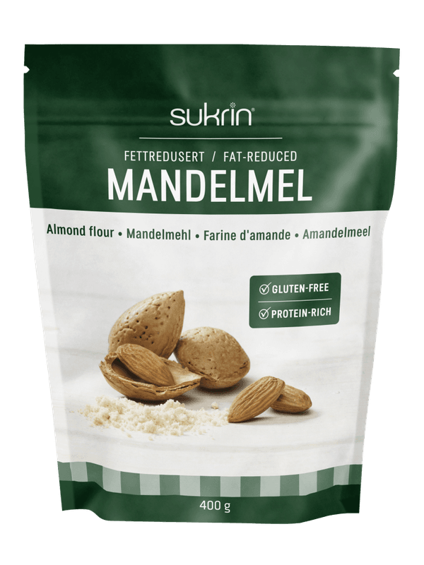 Mandelmel, fettredusert, 400 g