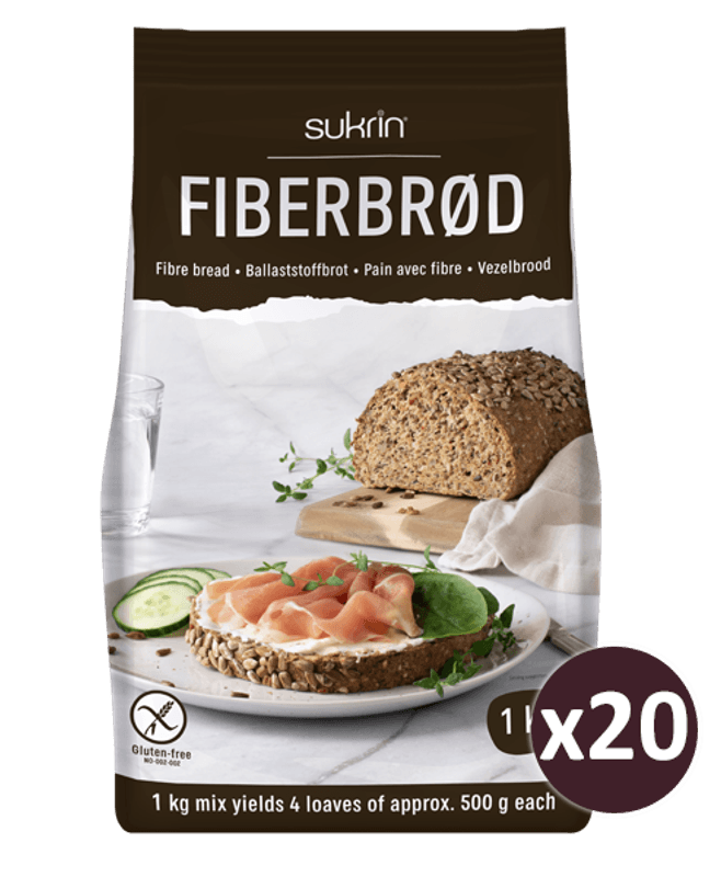 Pakketilbud 20 x 1 kg Fiberbrød NY